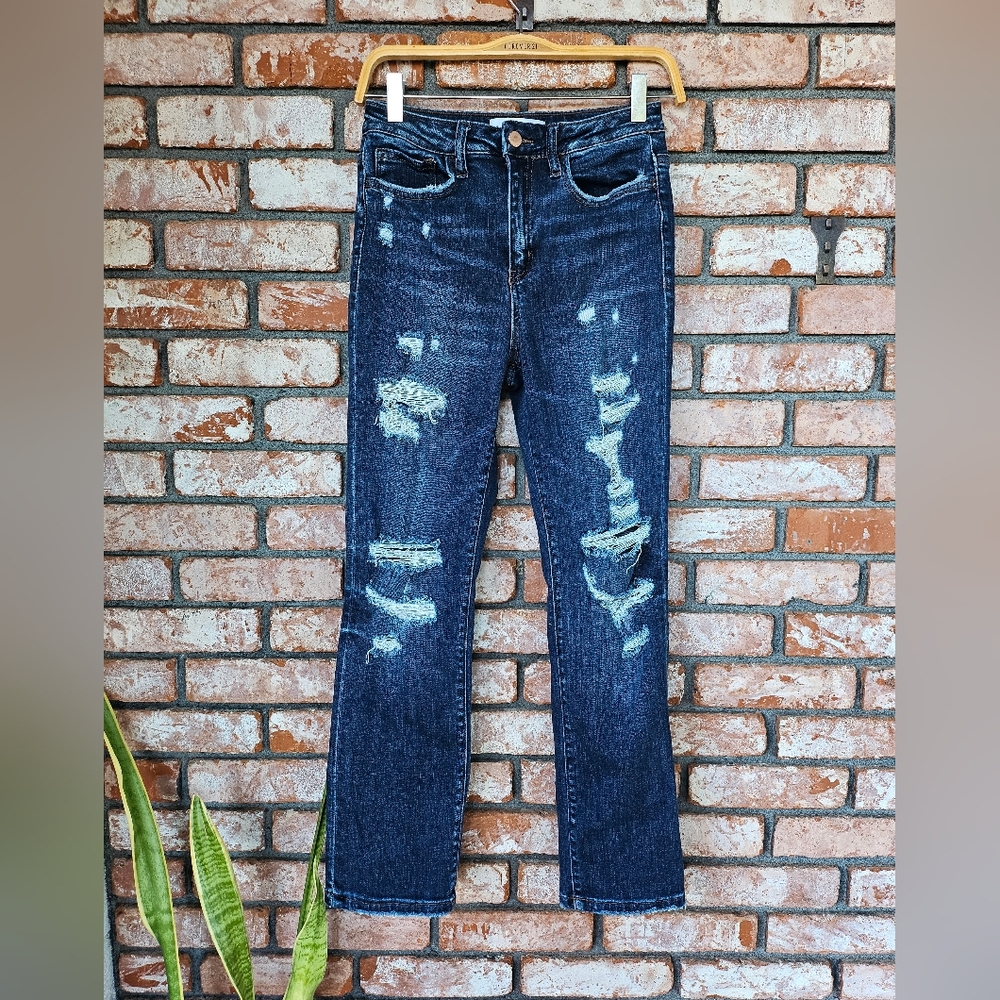 Flying Monkey Distressed Blue Jeans